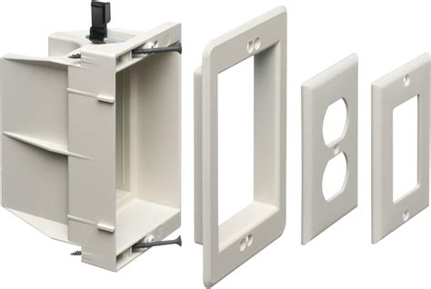 electrical box for tv internet|arlington recessed tv outlet box.